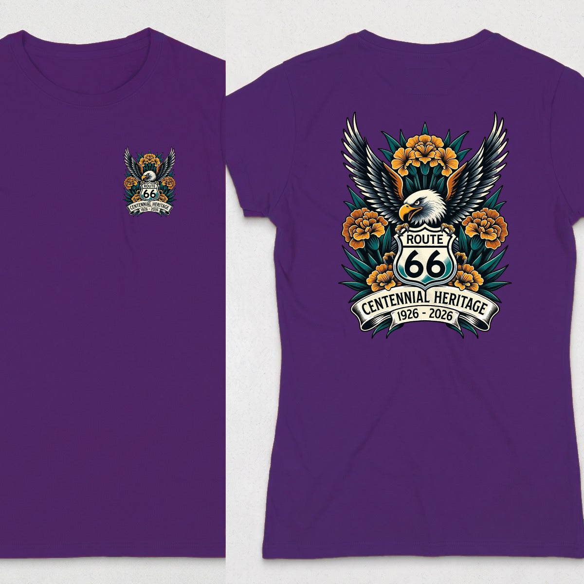 Purple | Left Chest + Back