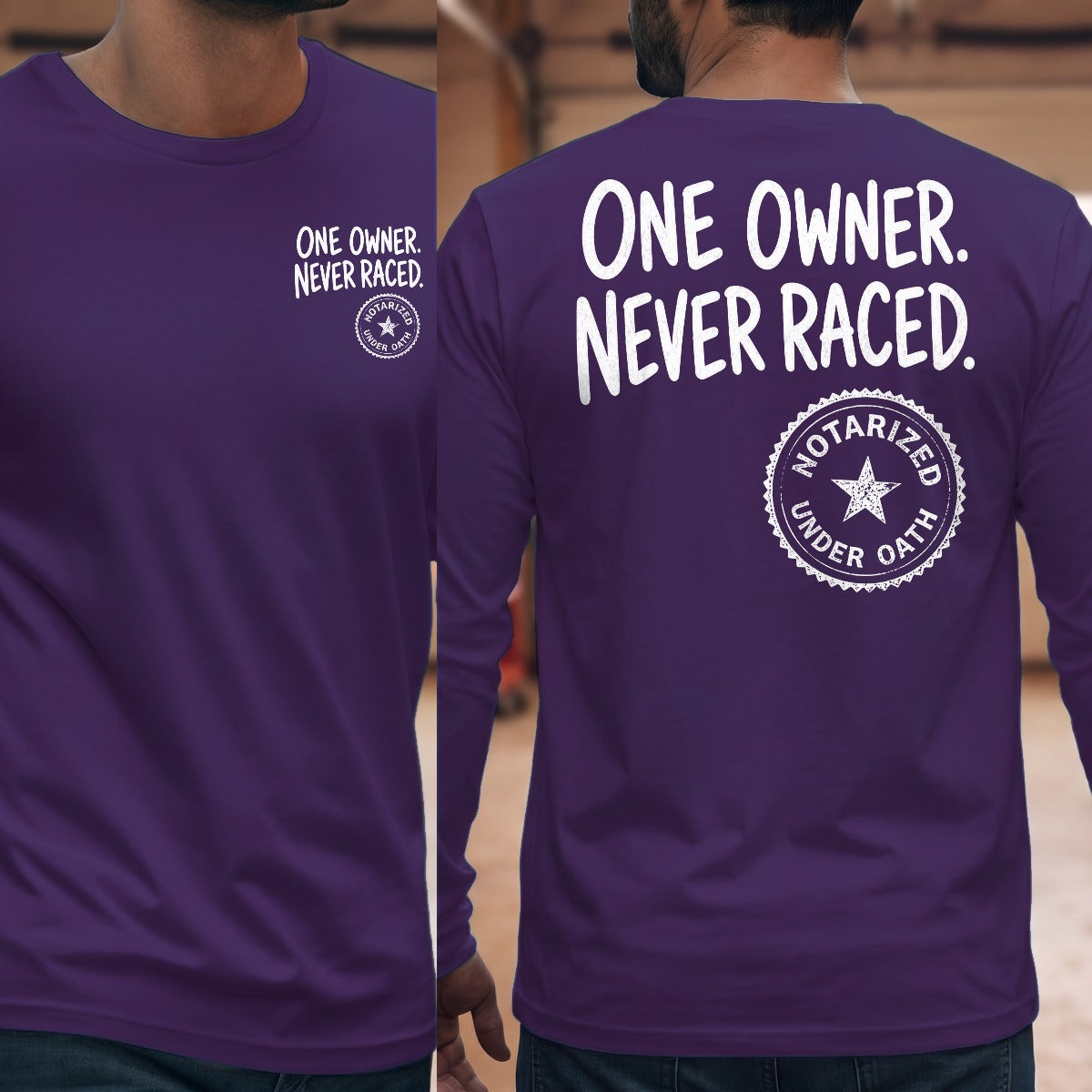 Purple | Front & Back