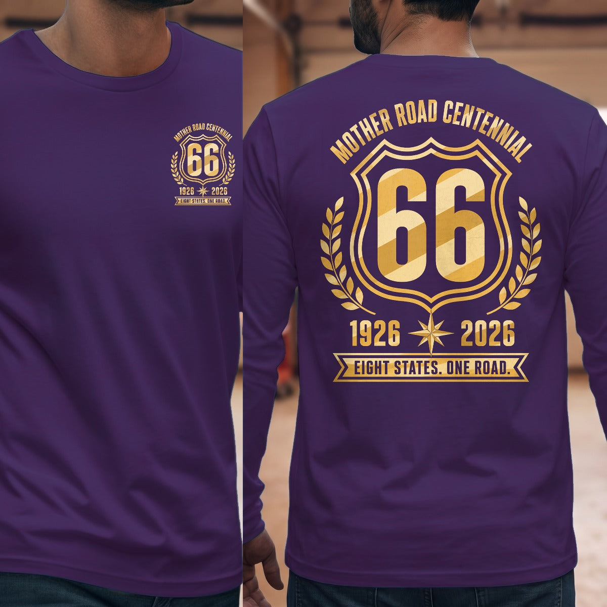 Purple | Front & Back