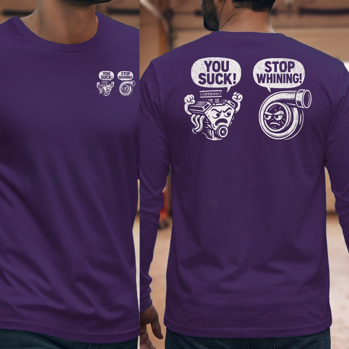 Purple | Front & Back