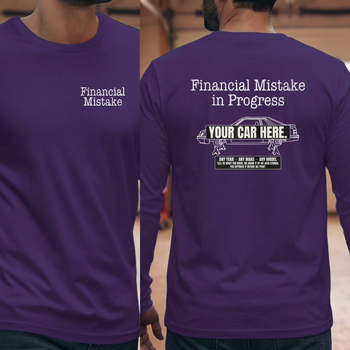 Purple | Left Chest + Back