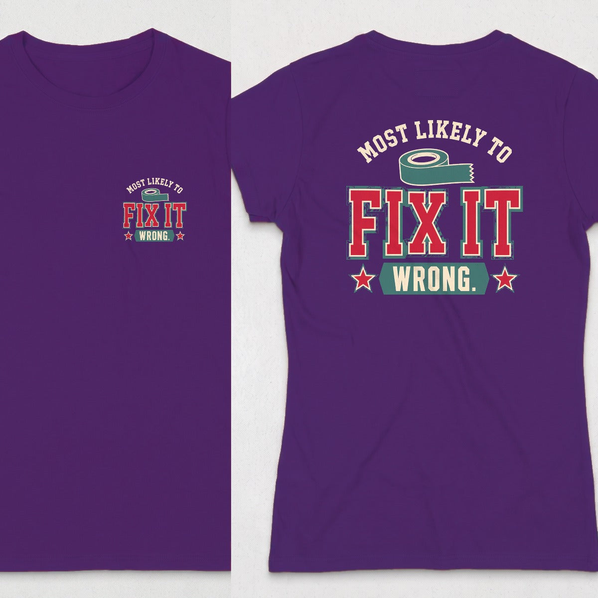 Purple | Front & Back