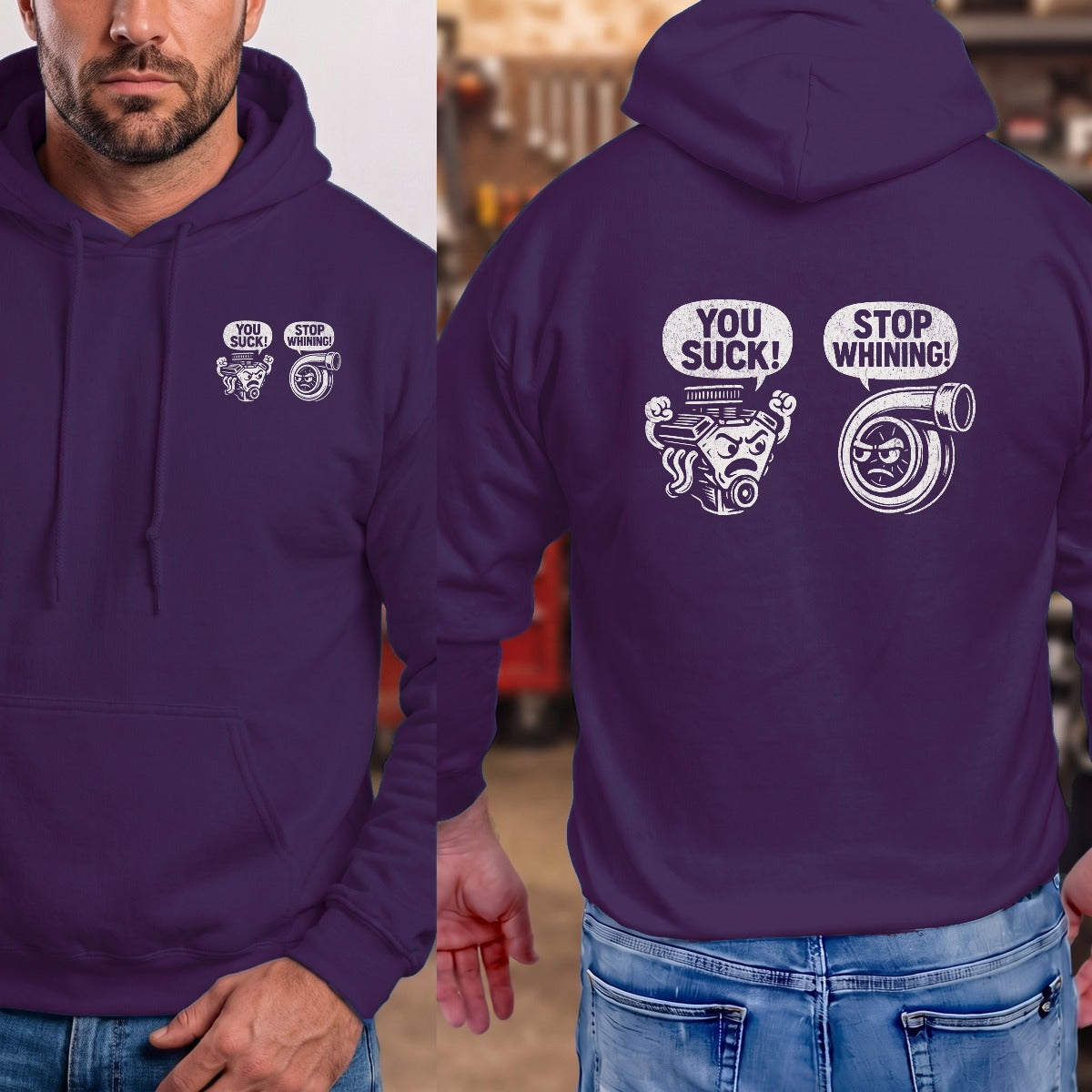 Purple | Left Chest + Back