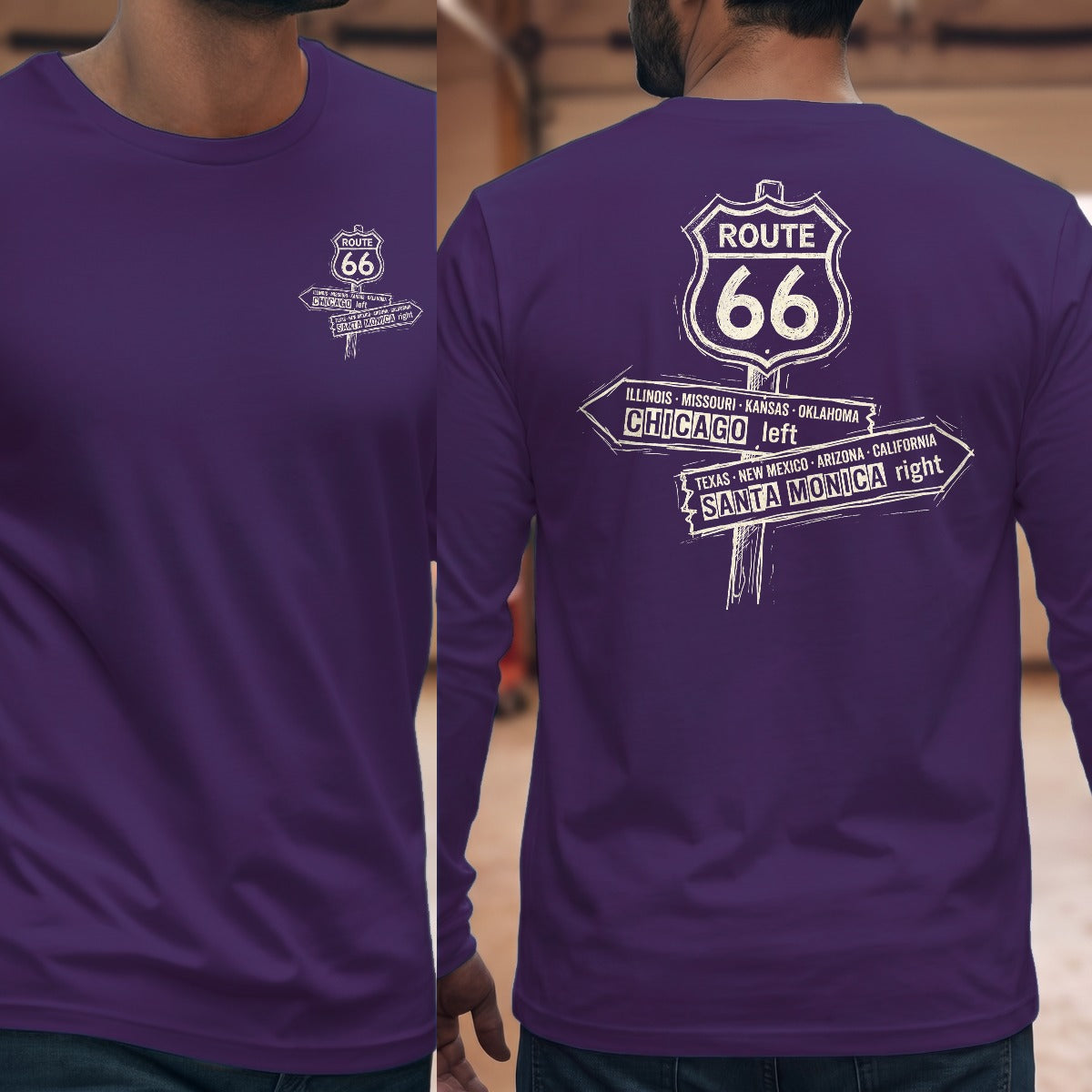 Purple | Front & Back