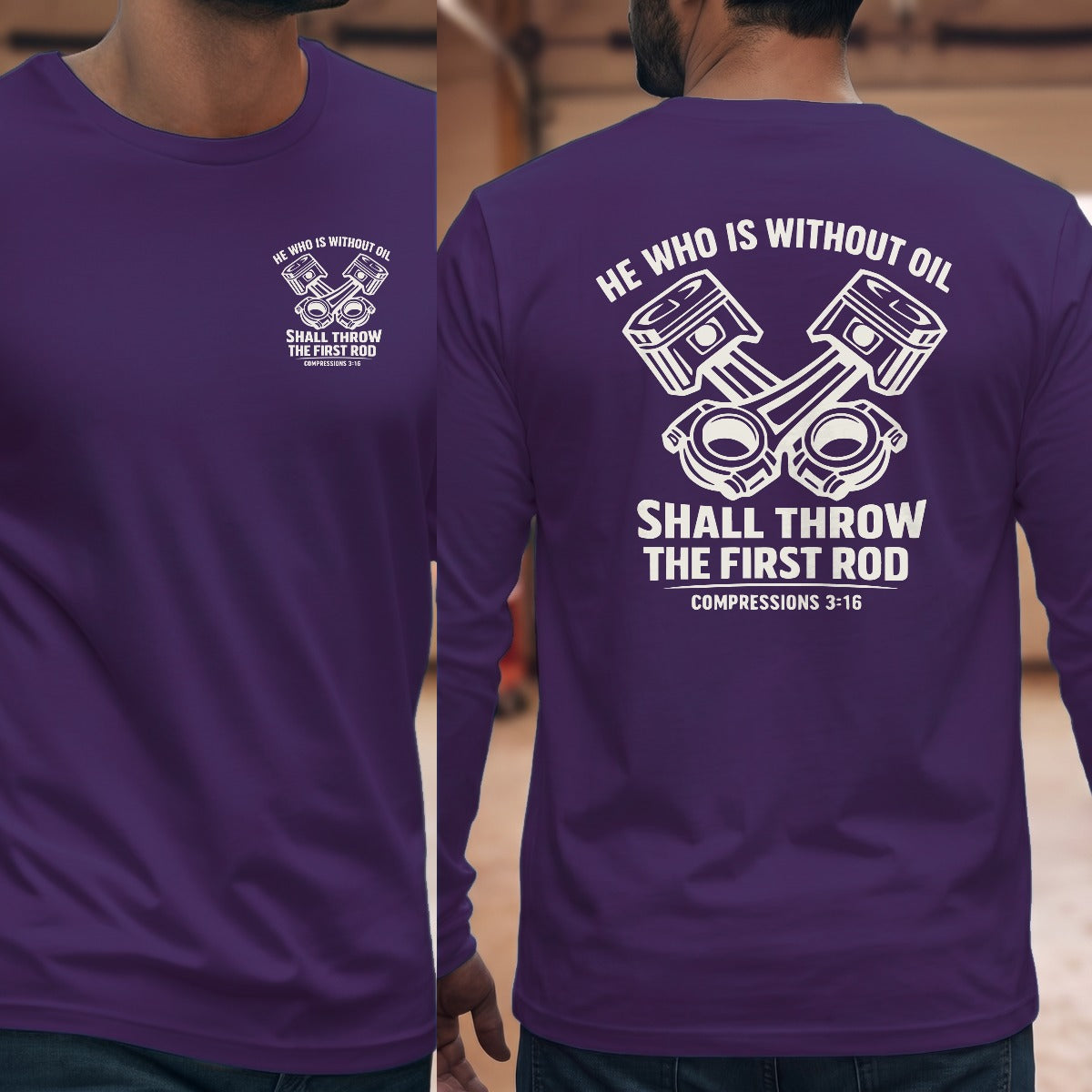 Purple | Left Chest + Back