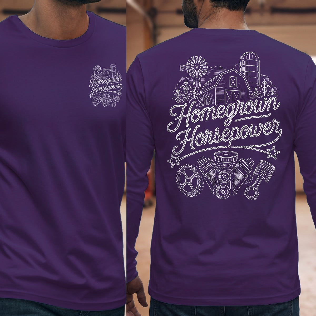 Purple | Front & Back