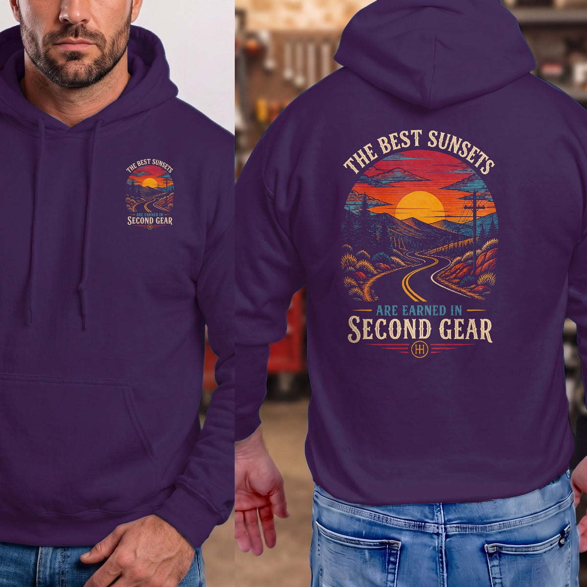 Purple | Front & Back