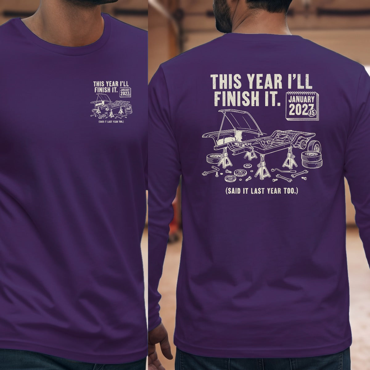 Purple | Left Chest + Back