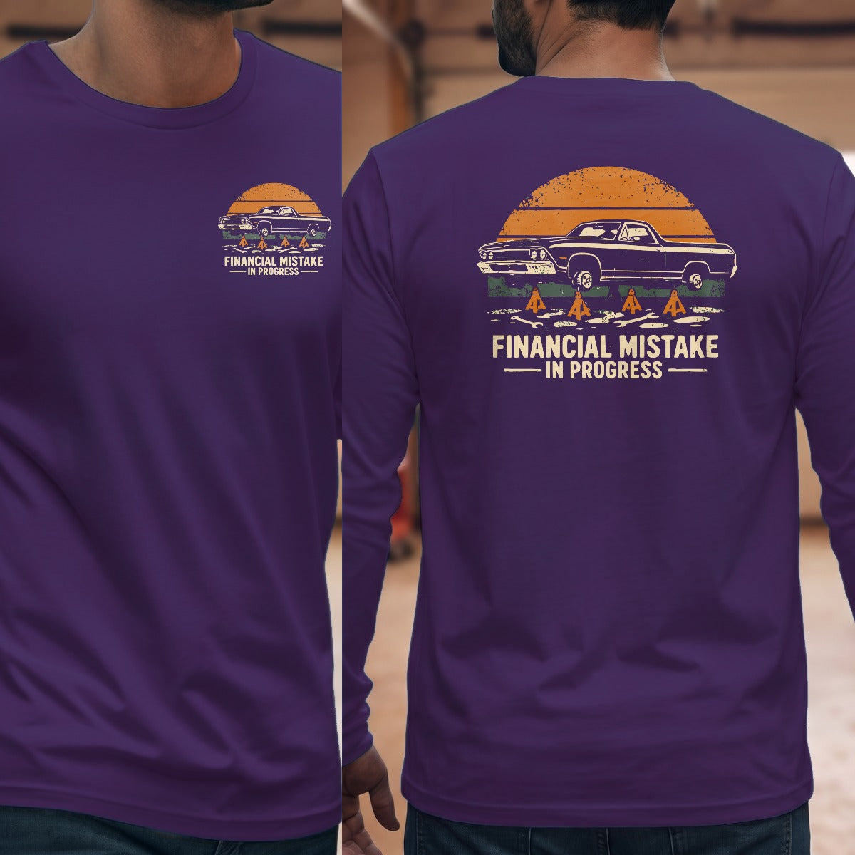 Purple | Left Chest + Back
