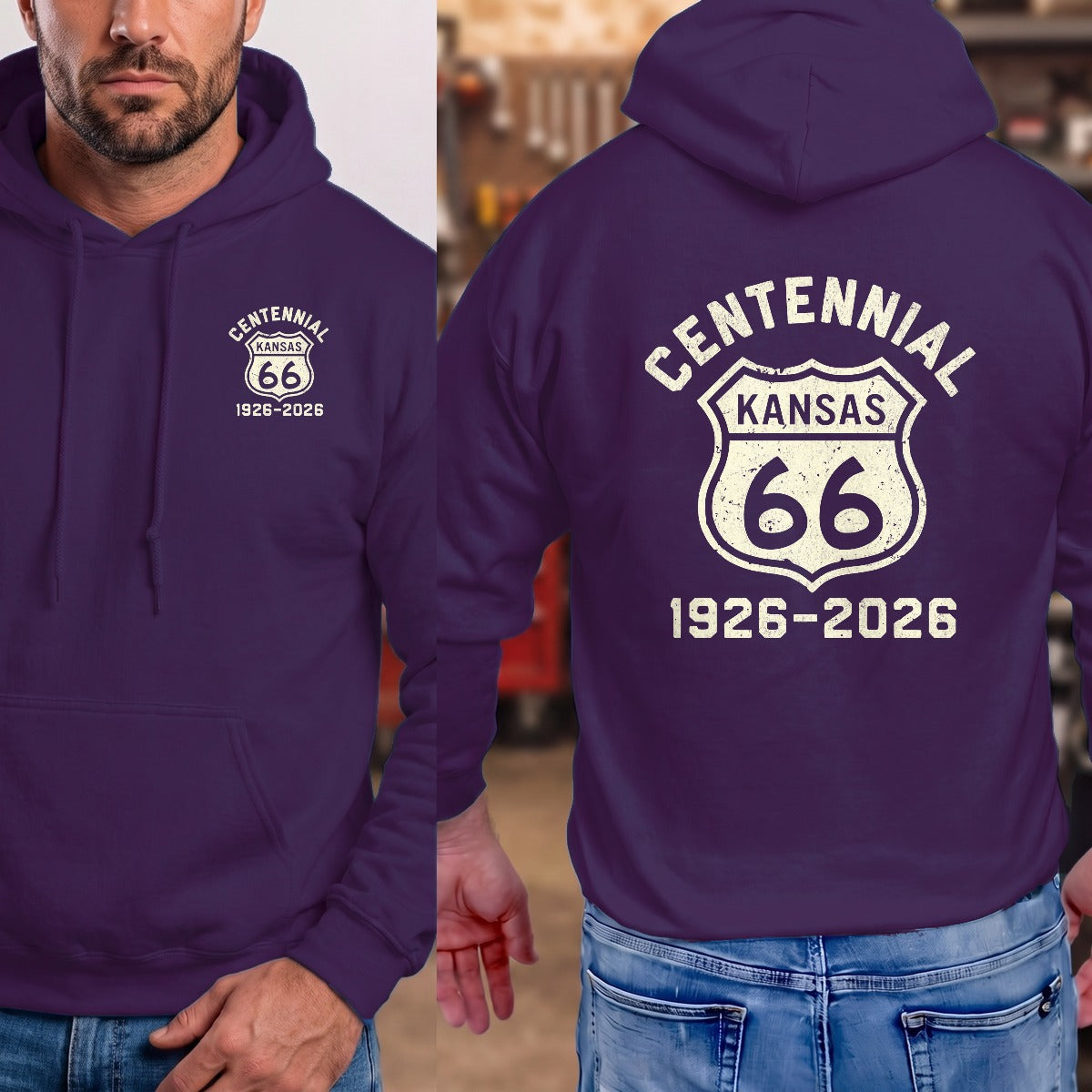 Purple | Left Chest + Back