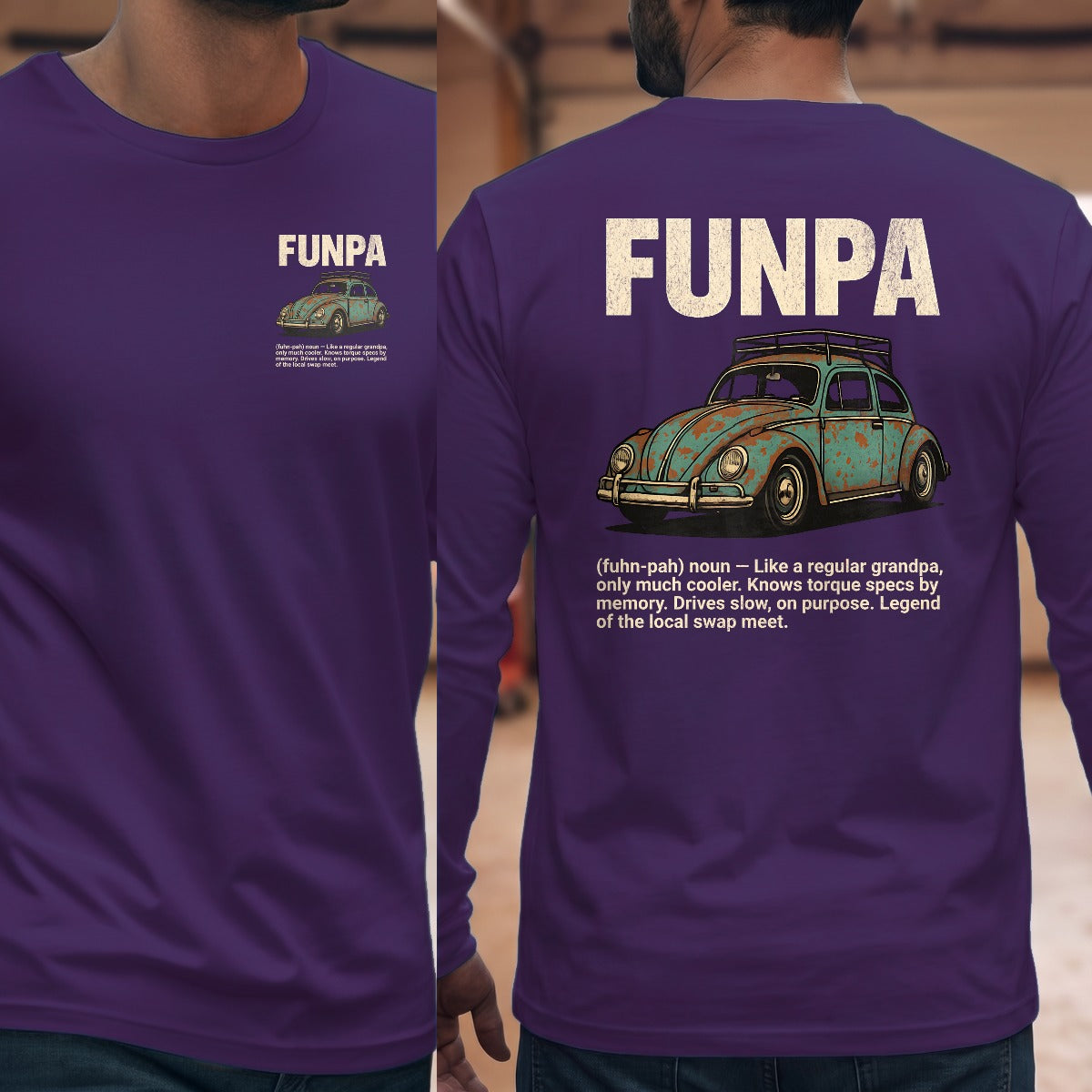 Purple | Left Chest + Back