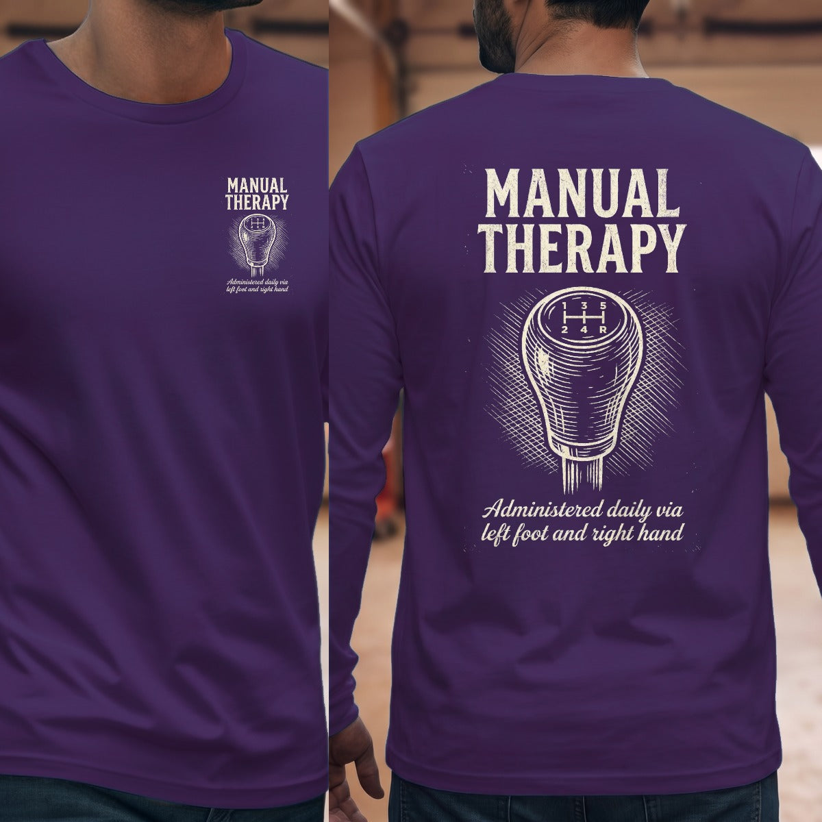 Purple | Left Chest + Back