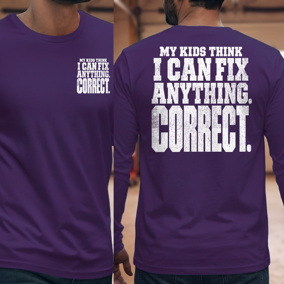 Purple | Front & Back