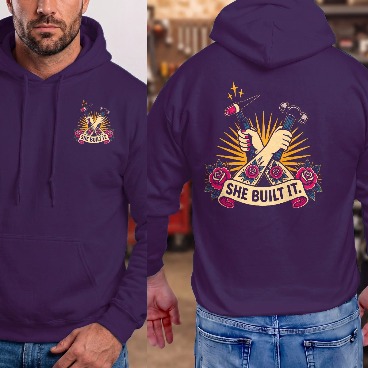 Purple | Front & Back