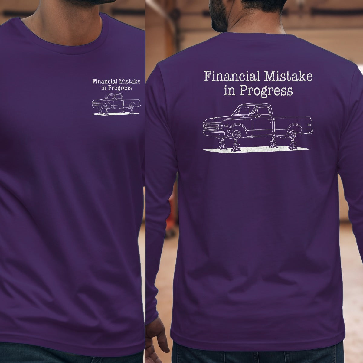 Purple | Left Chest + Back