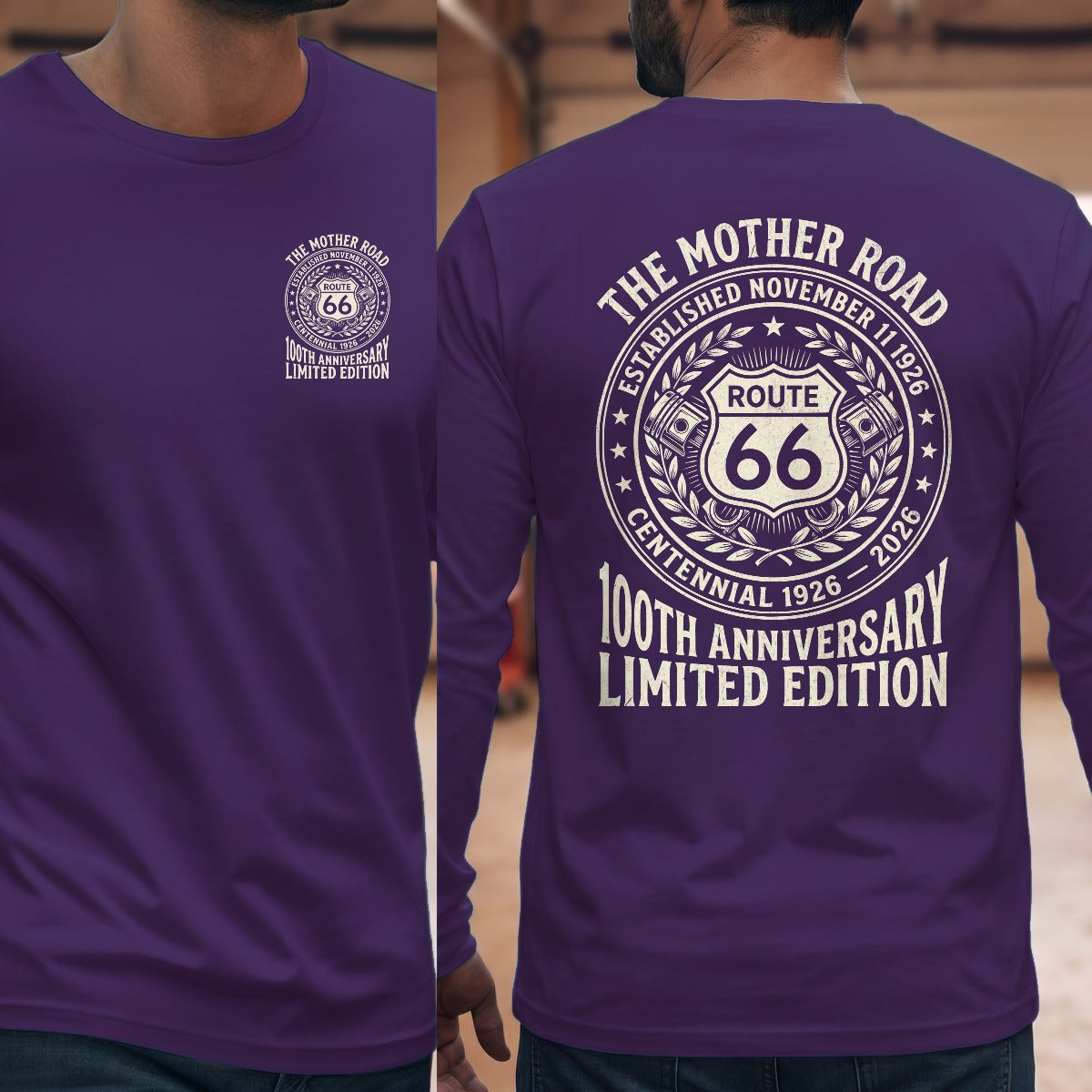 Purple | Left Chest + Back