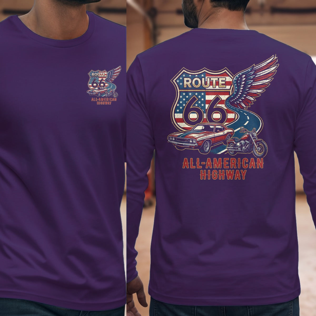 Purple | Front & Back