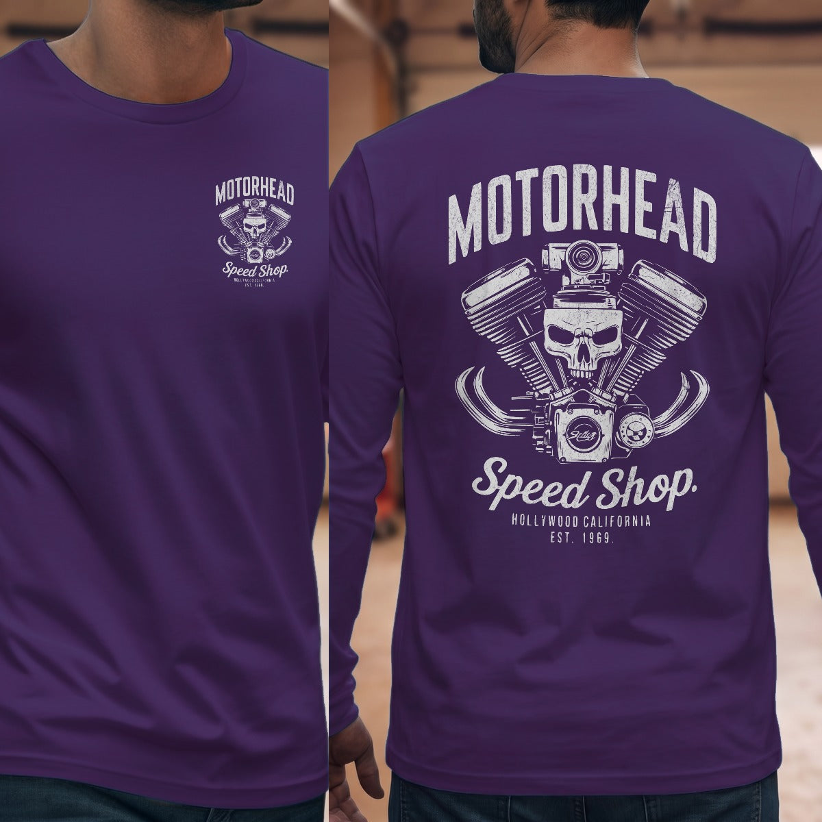 Purple | Left Chest + Back