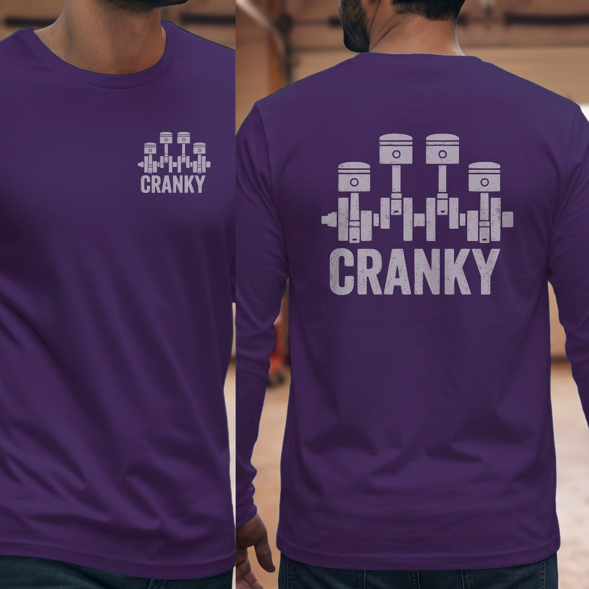 Purple | Left Chest + Back