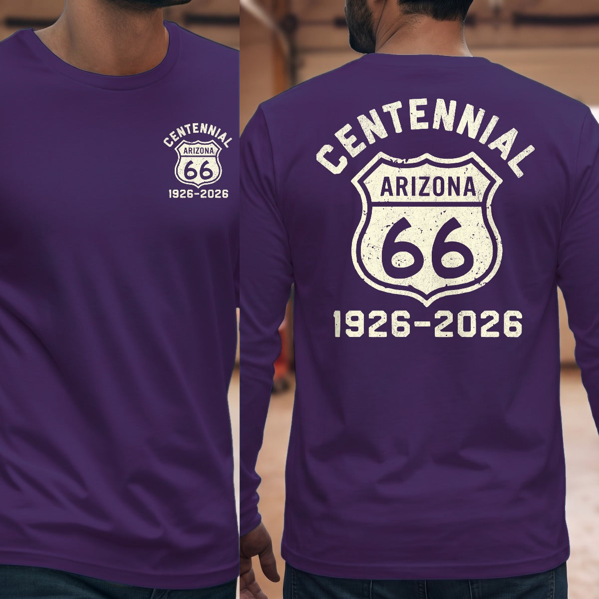 Purple | Front & Back