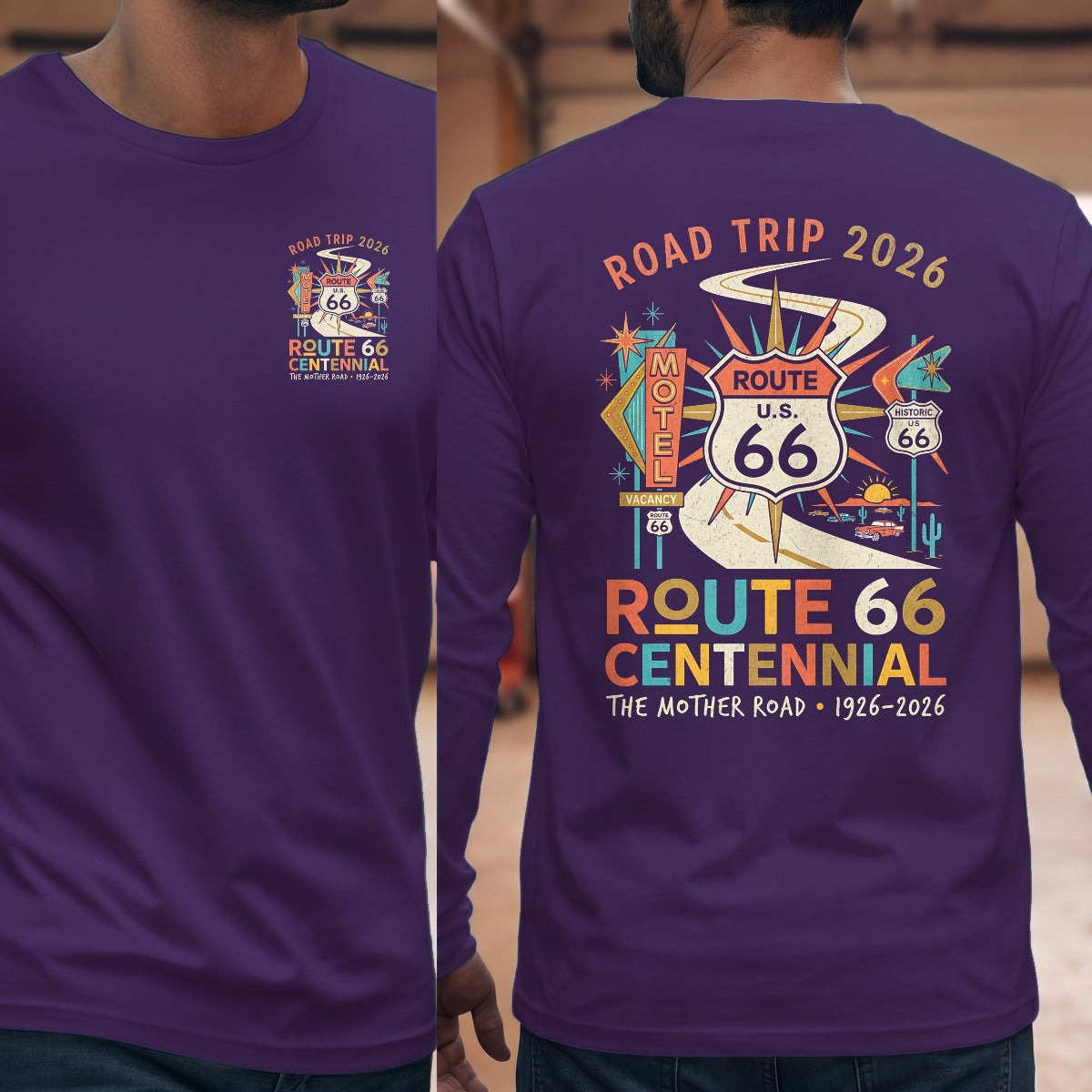 Purple | Left Chest + Back