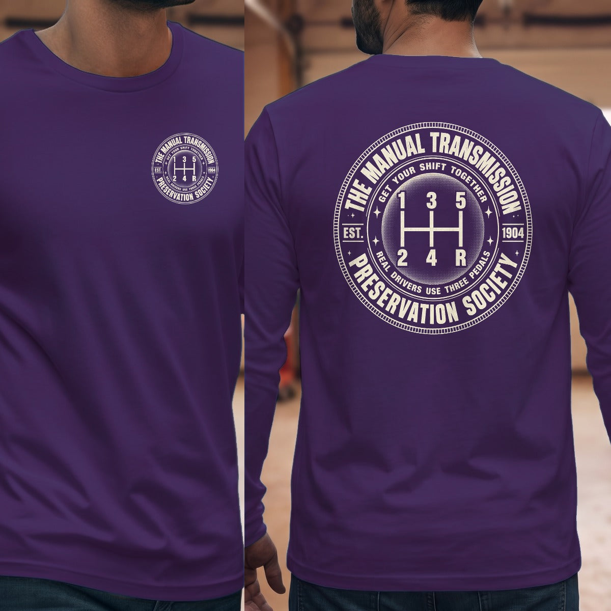 Purple | Left Chest + Back