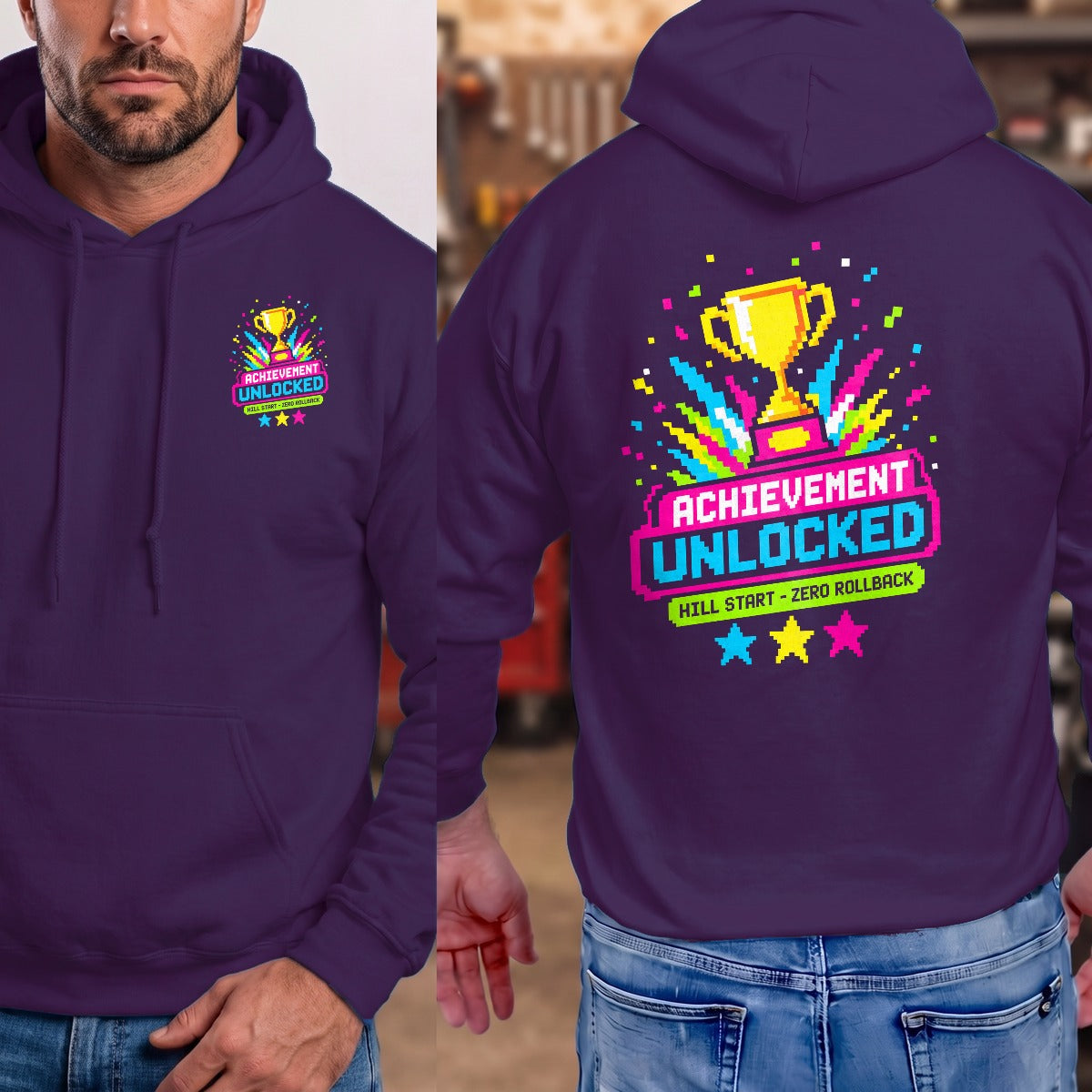 Purple | Left Chest + Back