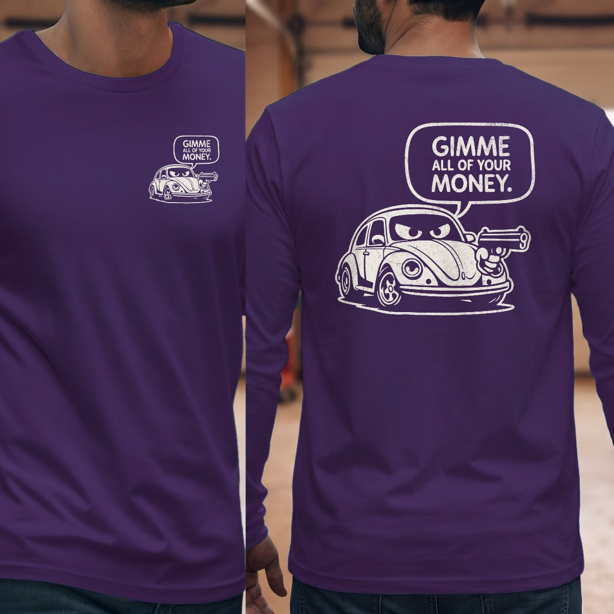 Purple | Left Chest + Back