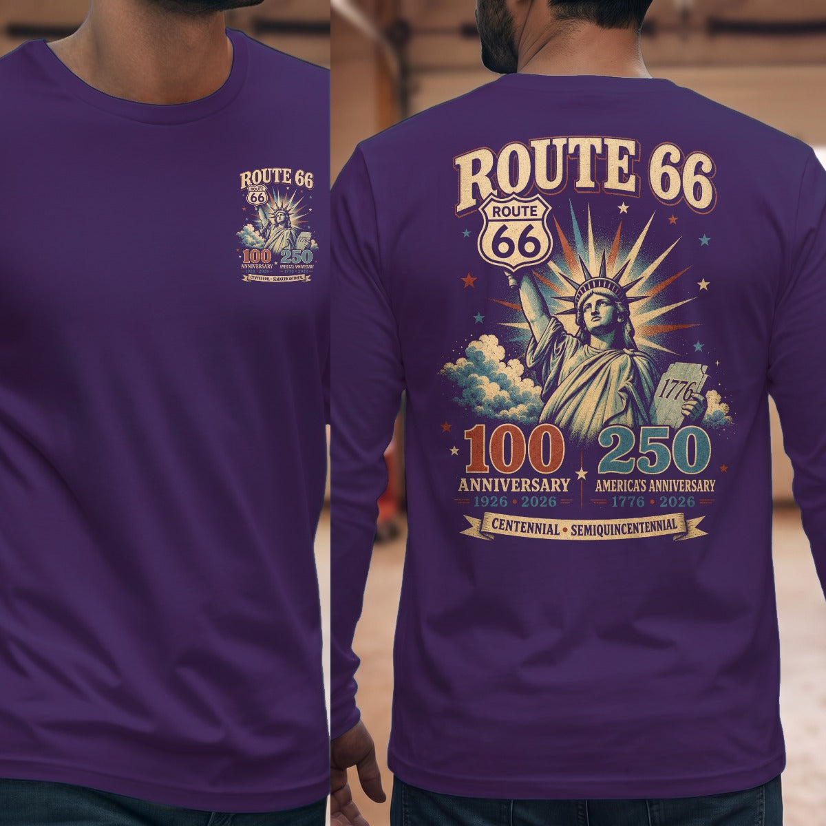 Purple | Front & Back