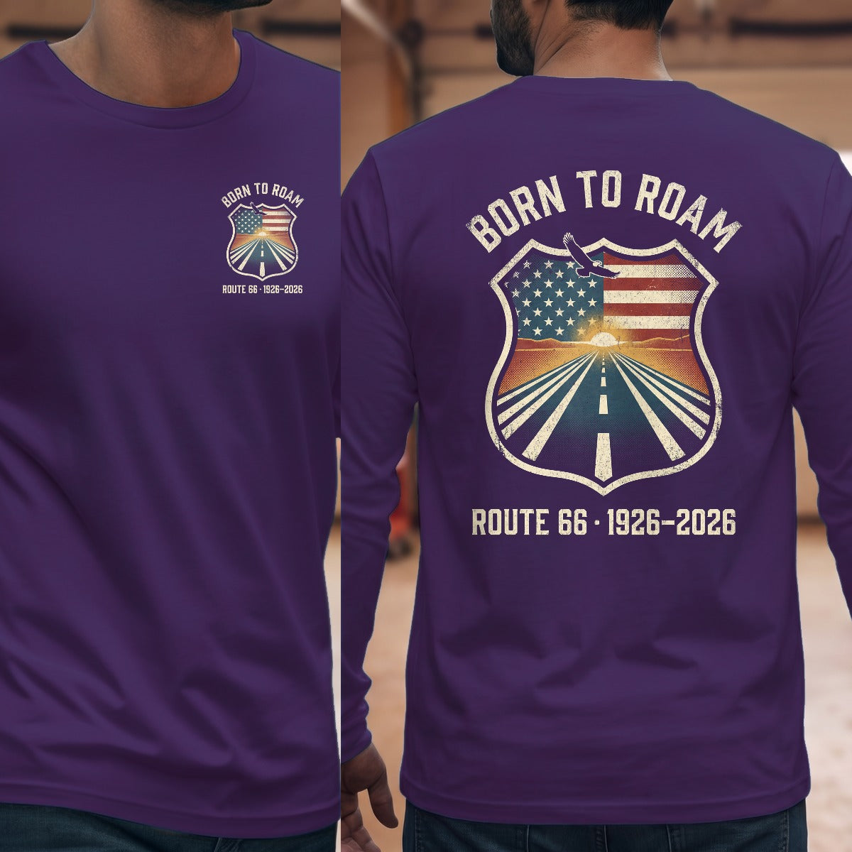Purple | Left Chest + Back