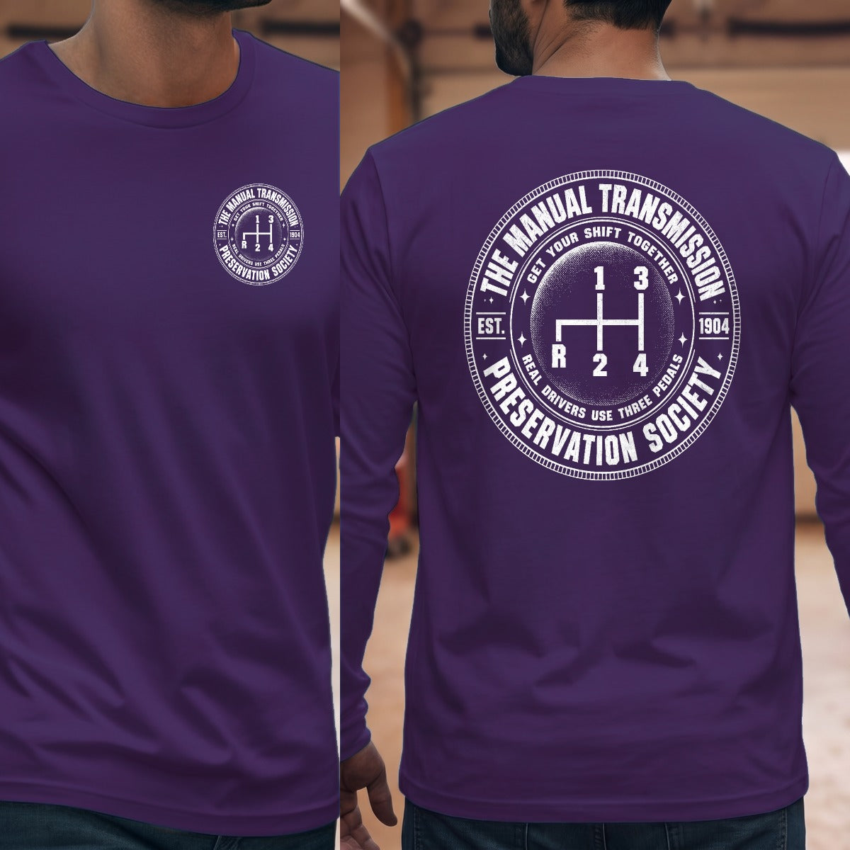Purple | Left Chest + Back