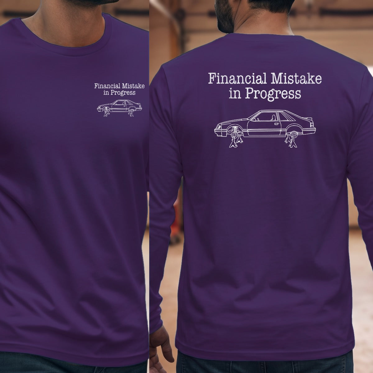Purple | Left Chest + Back