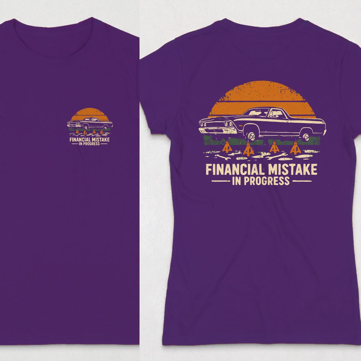 Purple | Left Chest + Back