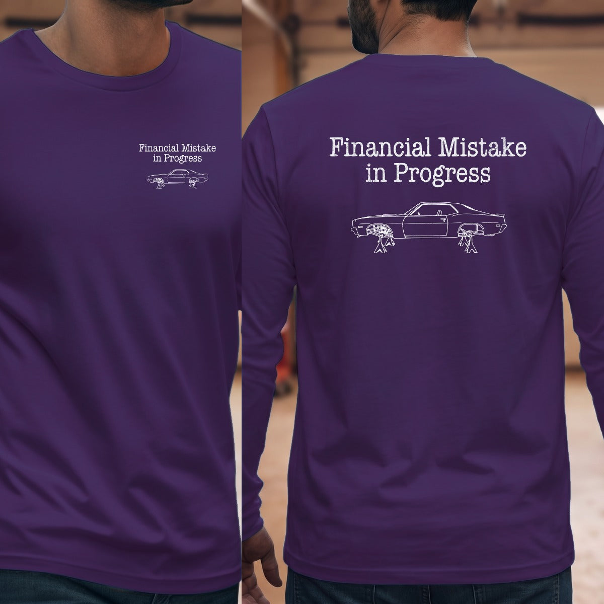 Purple | Left Chest + Back