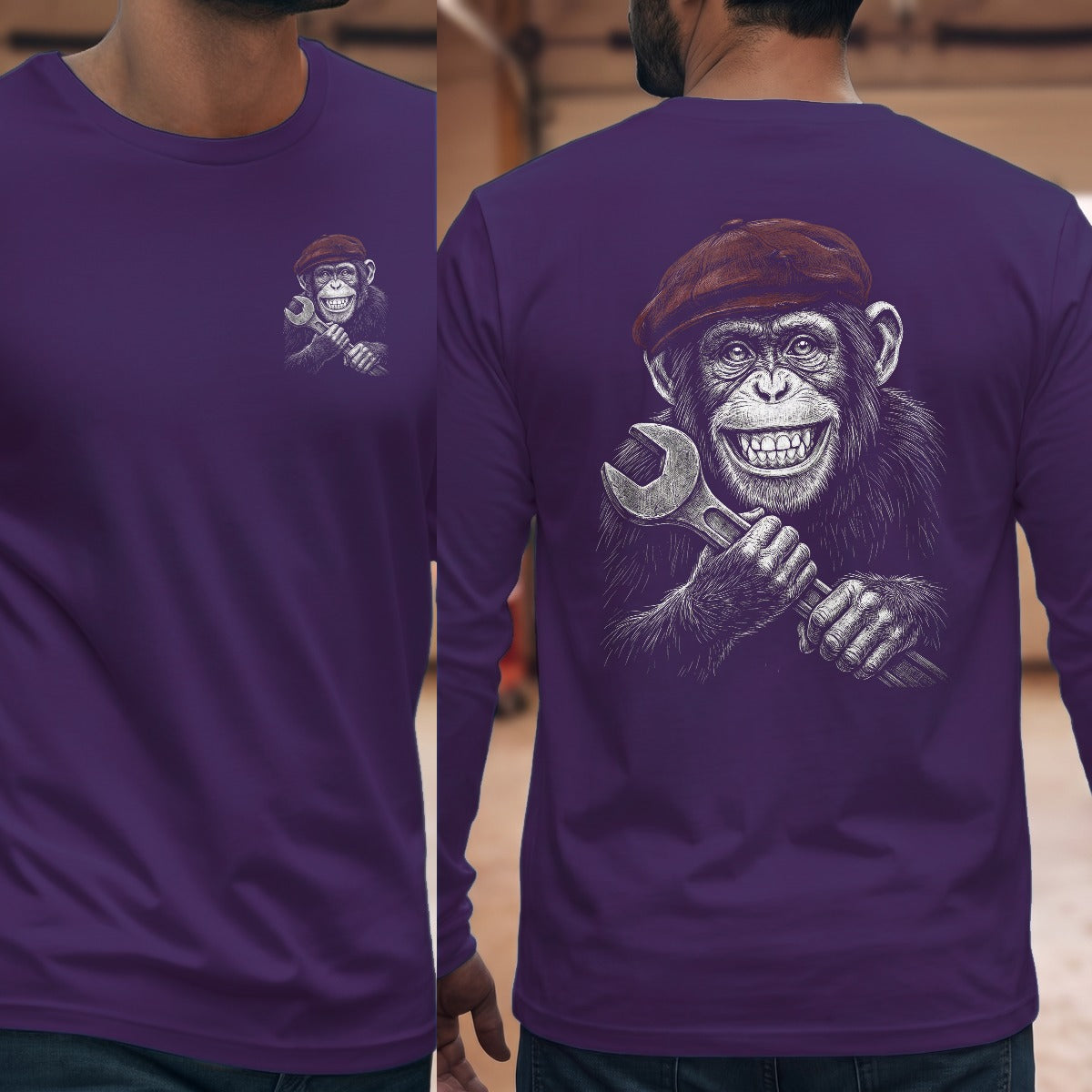 Purple | Left Chest + Back