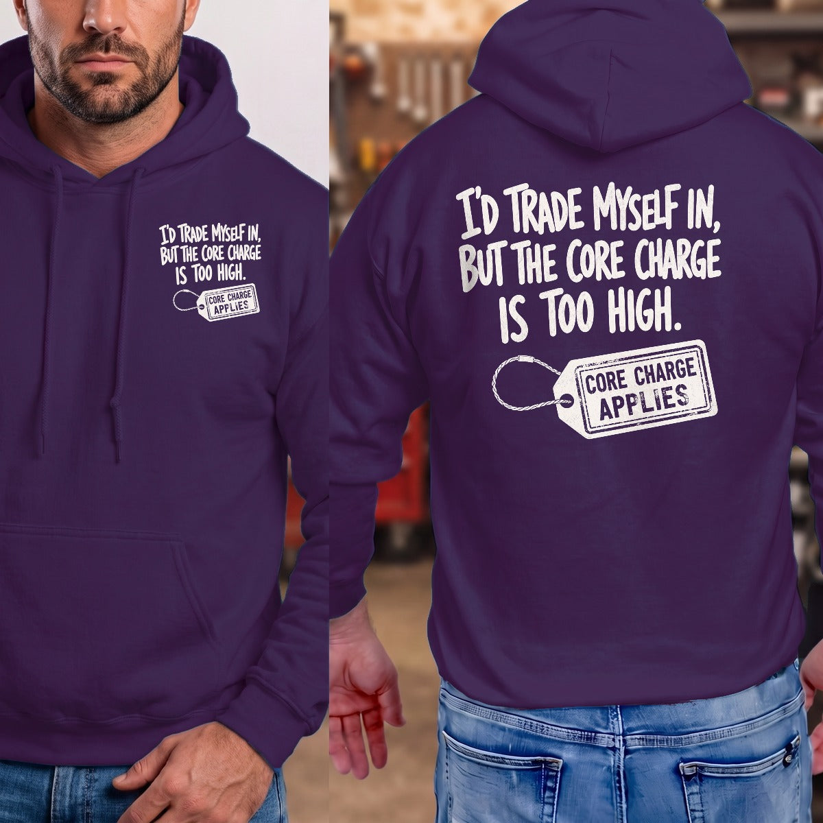 Purple | Left Chest + Back
