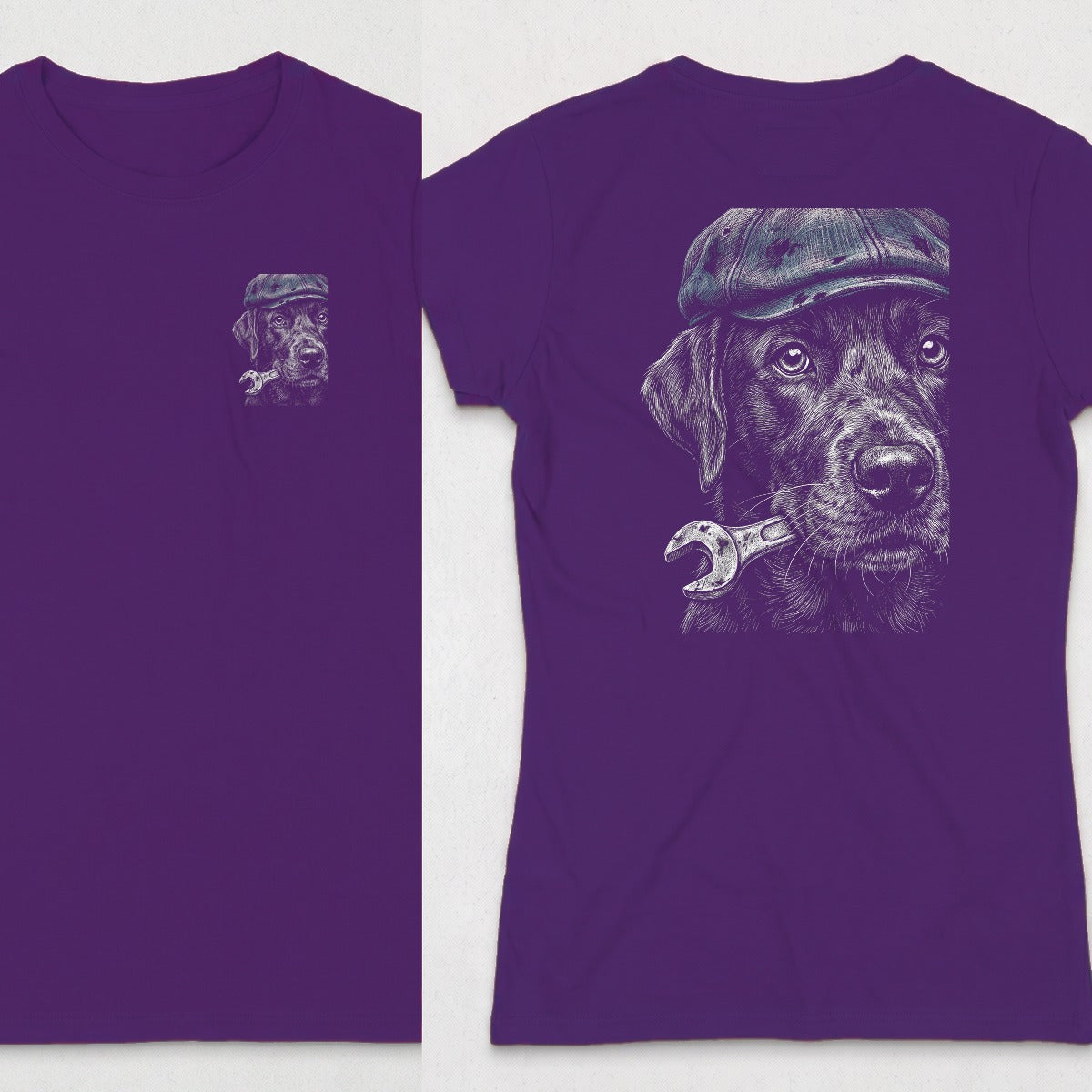 Purple | Left Chest + Back