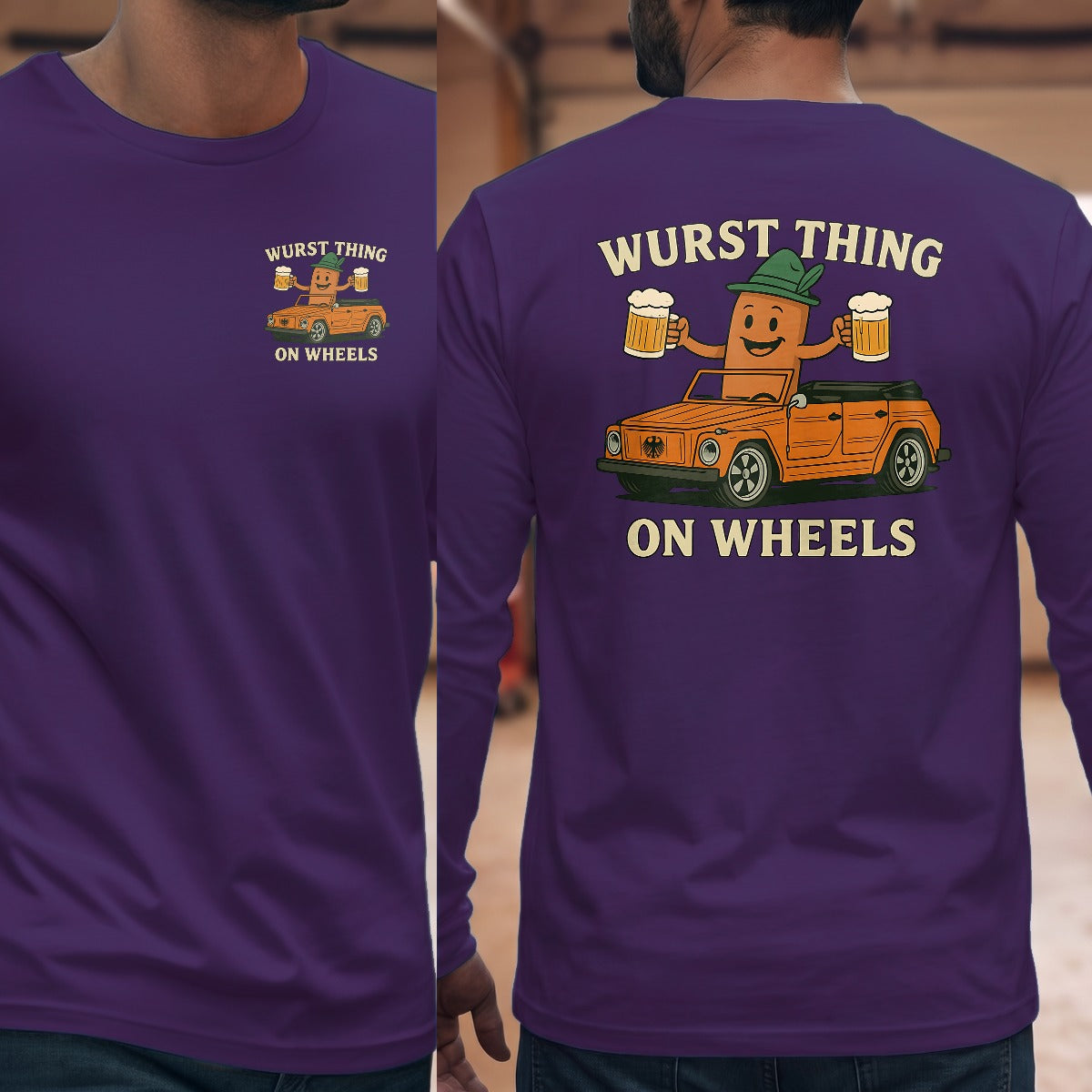 Purple | Left Chest + Back