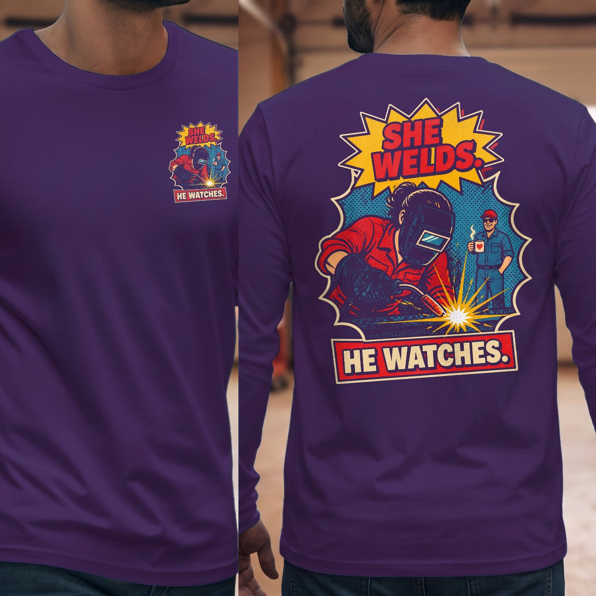 Purple | Front & Back