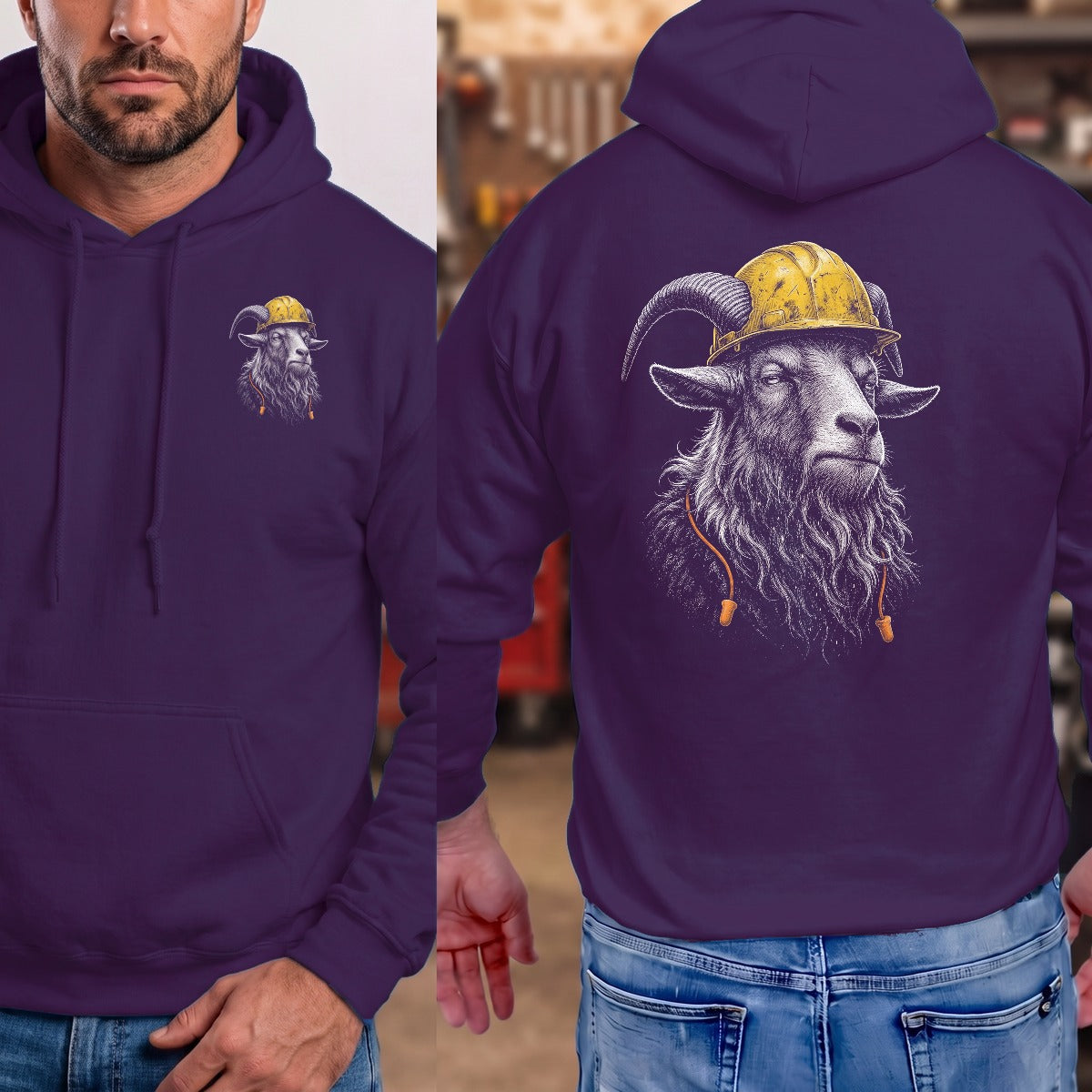 Purple | Left Chest + Back