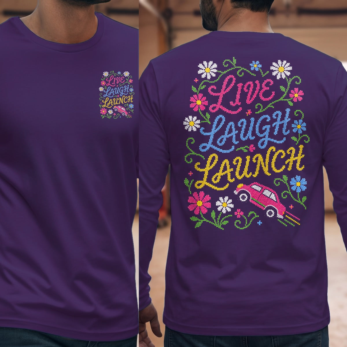 Purple | Front & Back