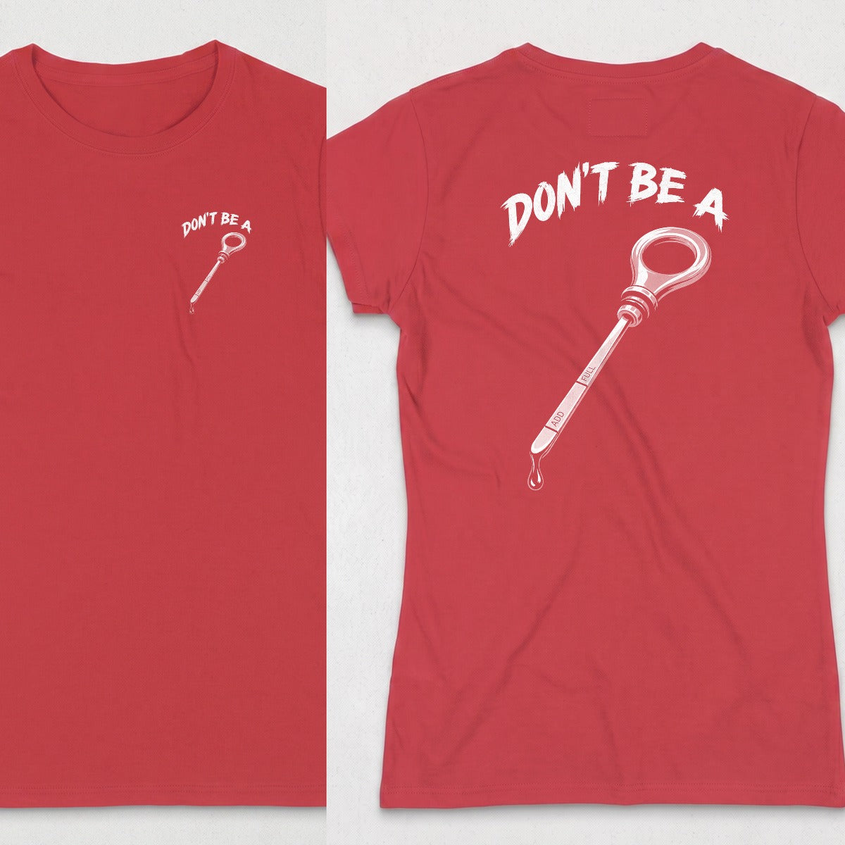 Red | Left Chest + Back