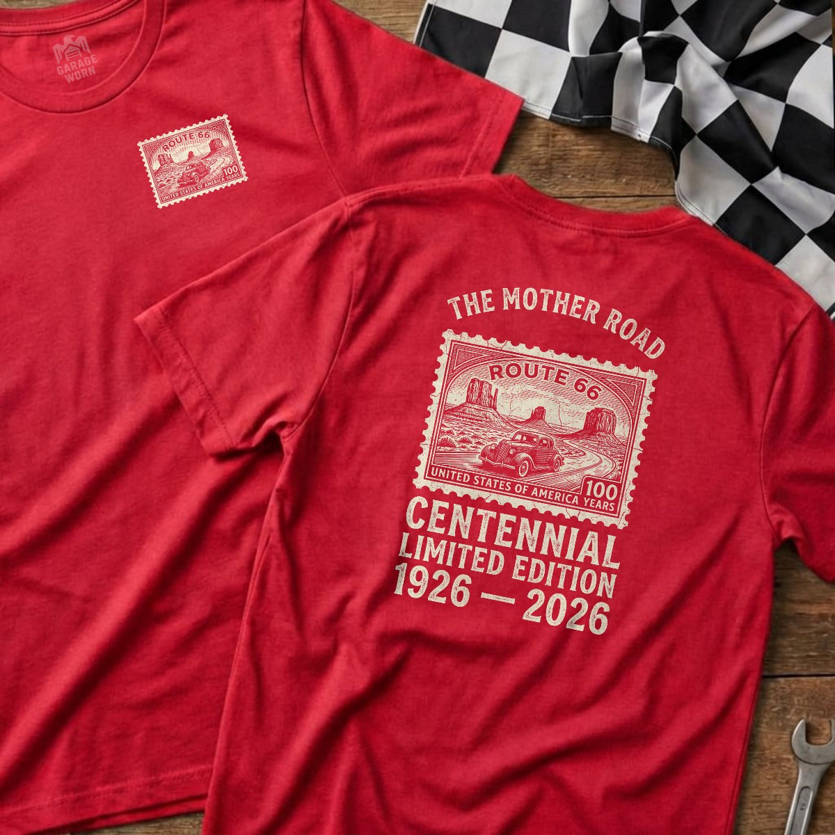 Red | Left Chest + Back