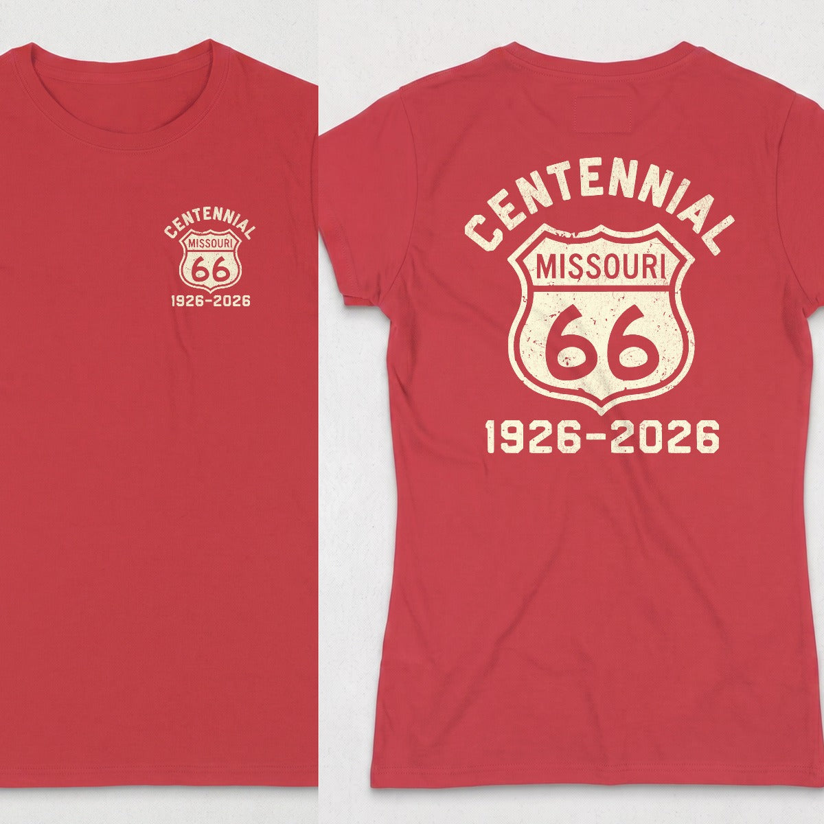 Red | Left Chest + Back