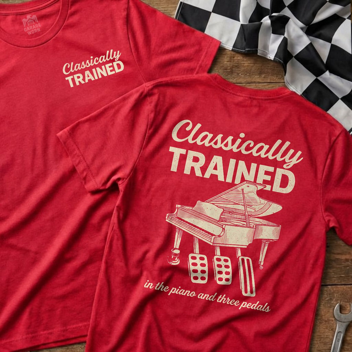 Red | Left Chest + Back