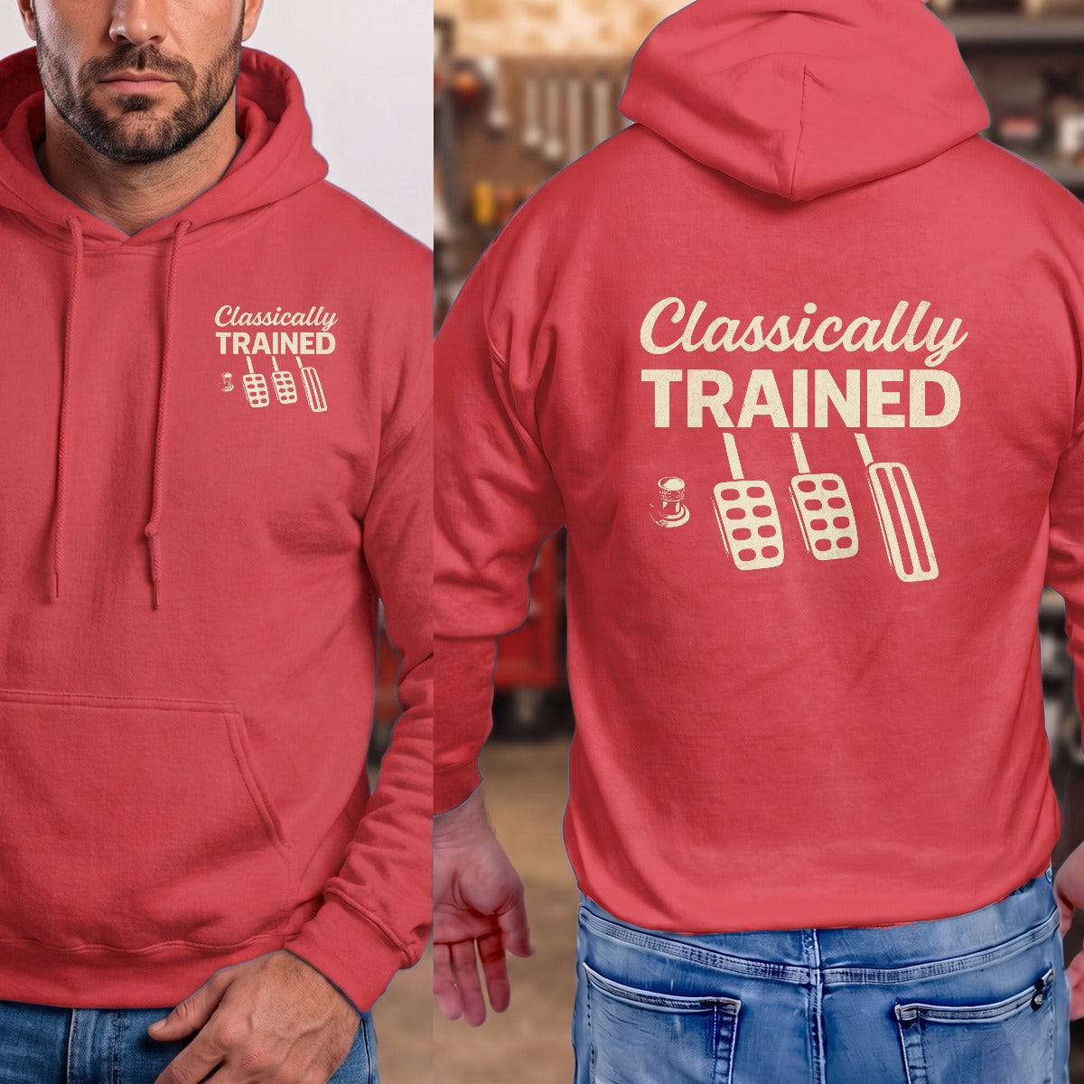 Red | Left Chest + Back