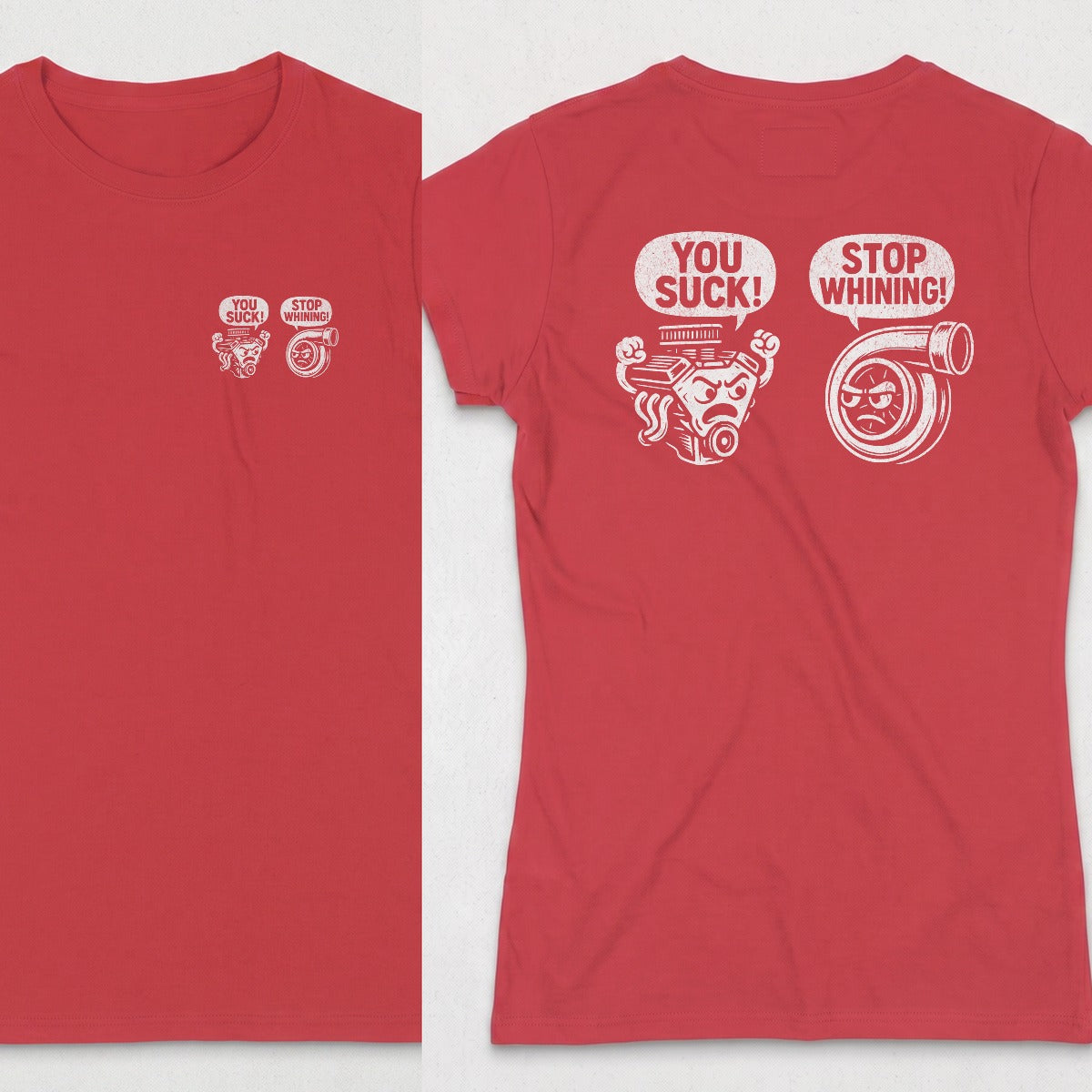 Red | Left Chest + Back
