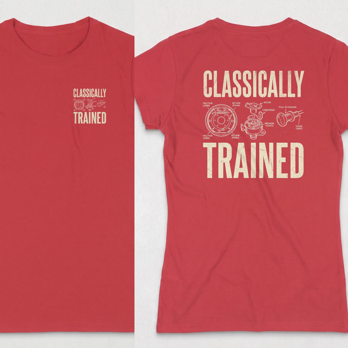 Red | Left Chest + Back