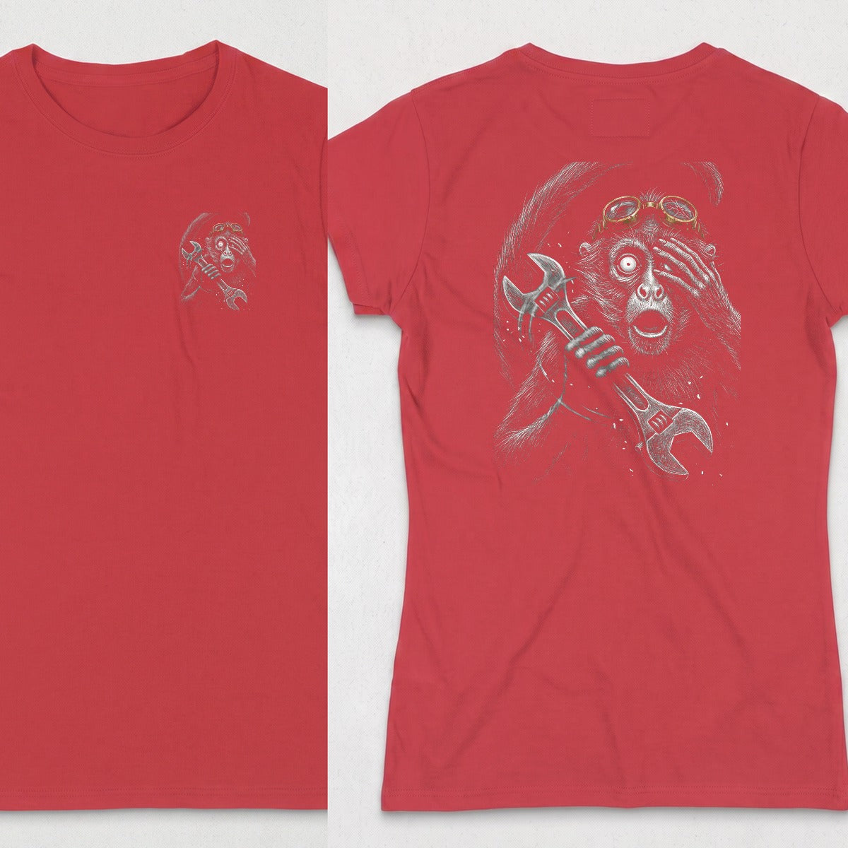 Red | Left Chest + Back