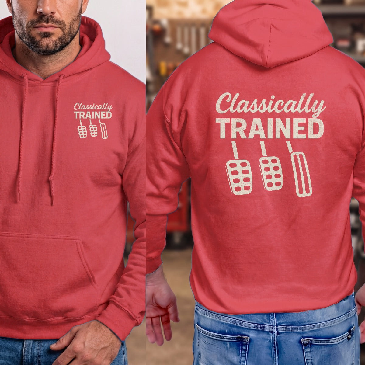 Red | Left Chest + Back